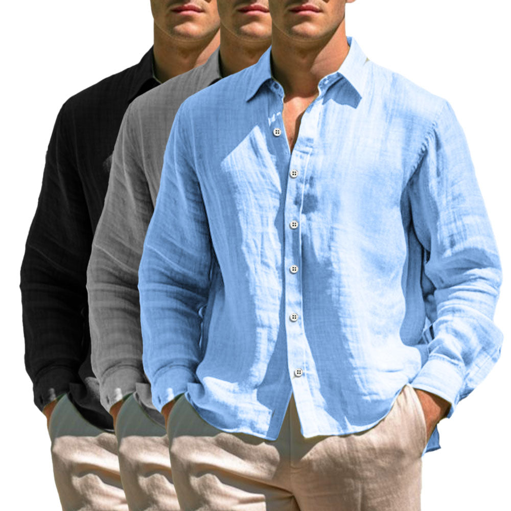 Camisa casual de lino