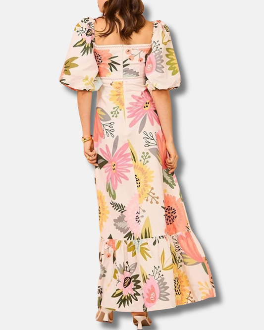 Fiore - Vestido largo estampado