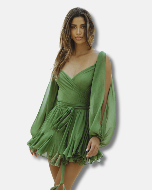 Alma - Minivestido con mangas abullonadas