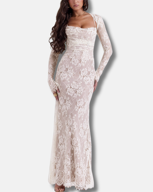 Allegra | Vestido largo de encaje