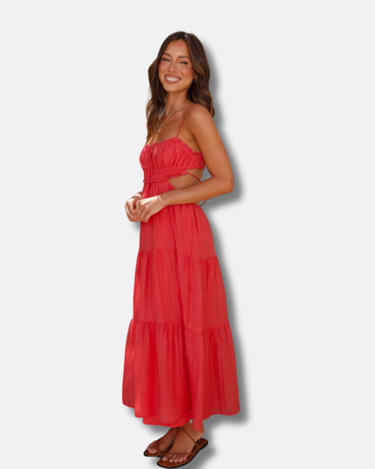 Ada - Vestido midi de tirantes