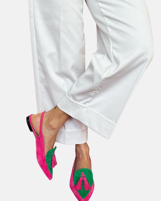 Frendessa | Bailarinas con flecos y correa al tobillo