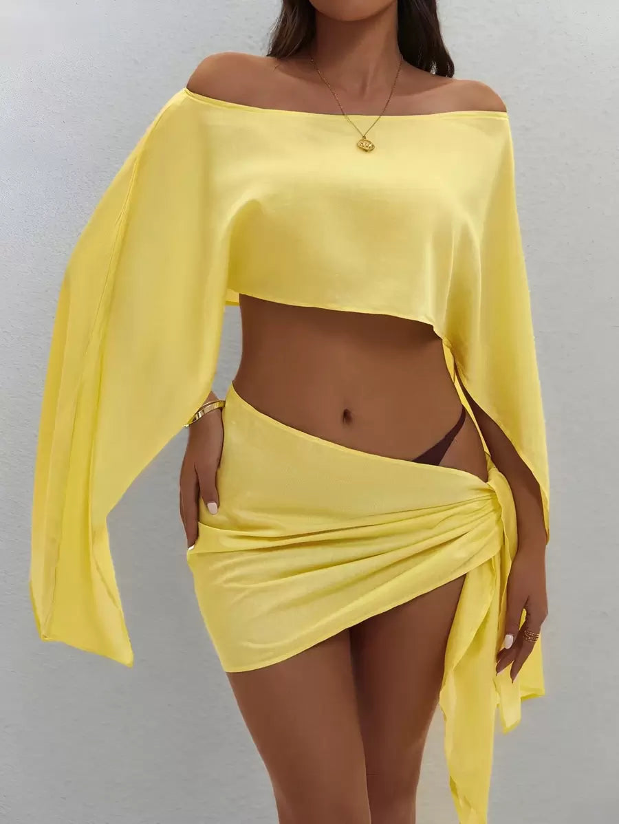 Beach - Conjunto de top y pareo