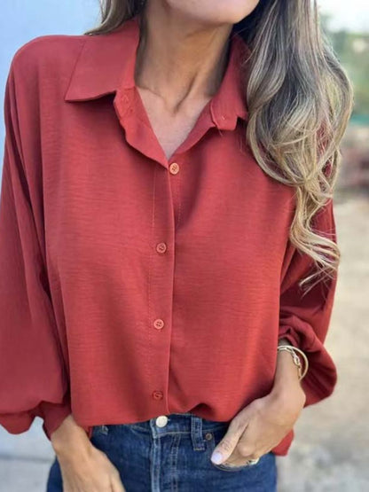 Blusa larga con botones