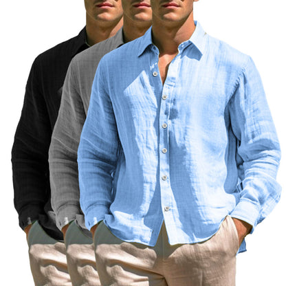 Camisa casual de lino
