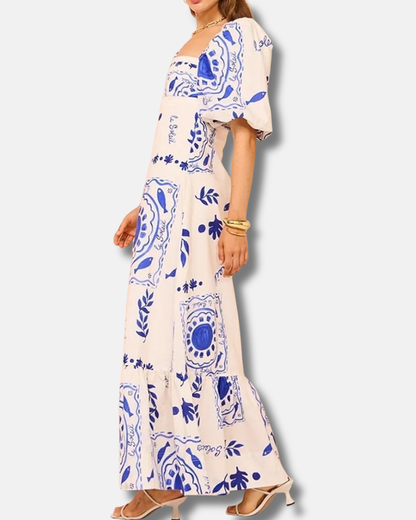 Fiore - Vestido largo estampado