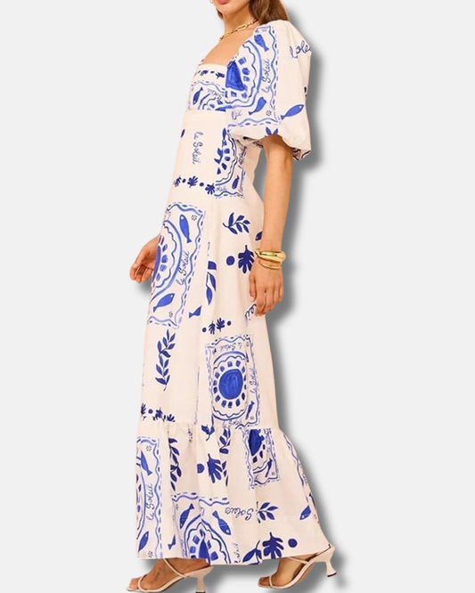 Fiore - Vestido largo estampado