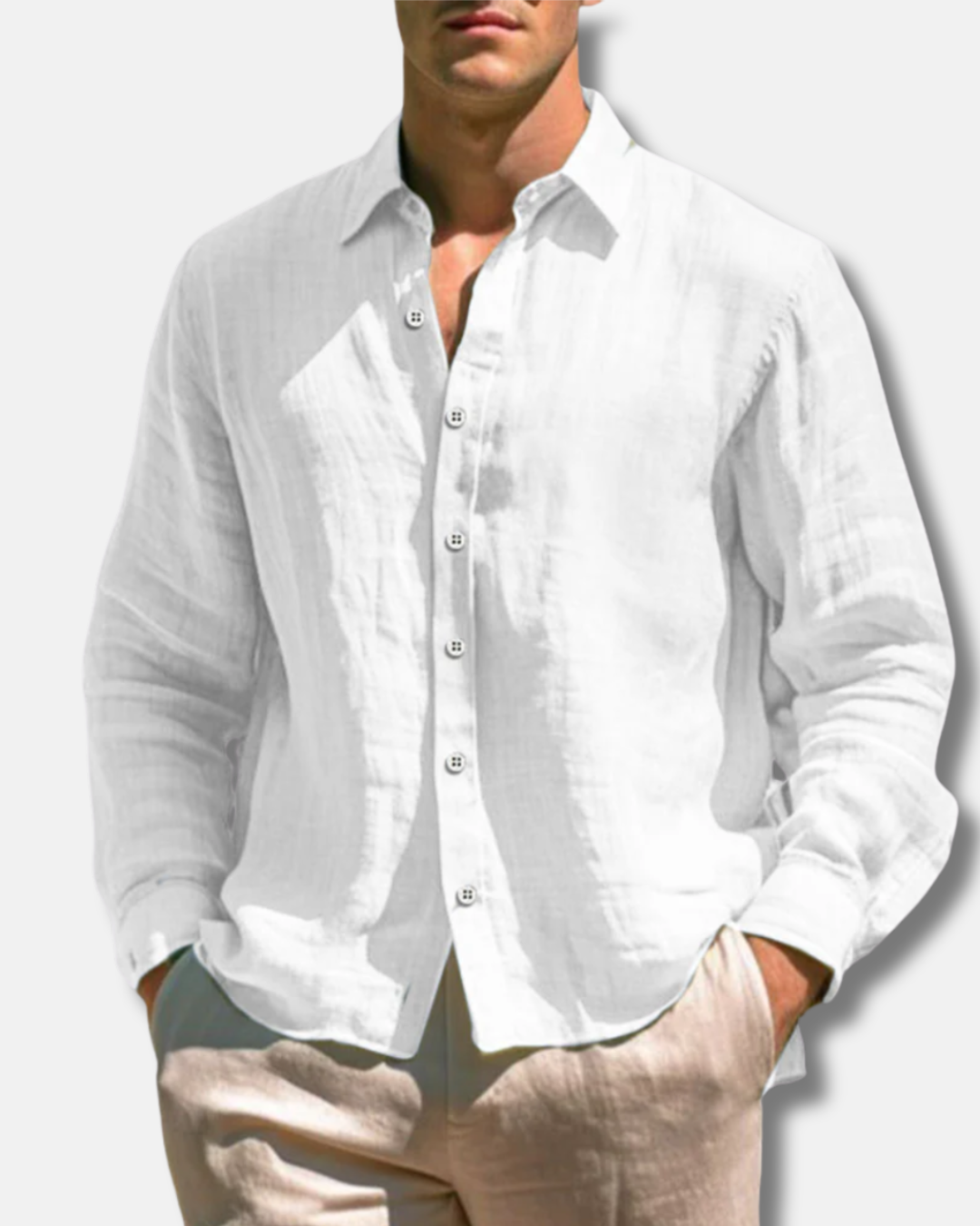 Camisa casual de lino