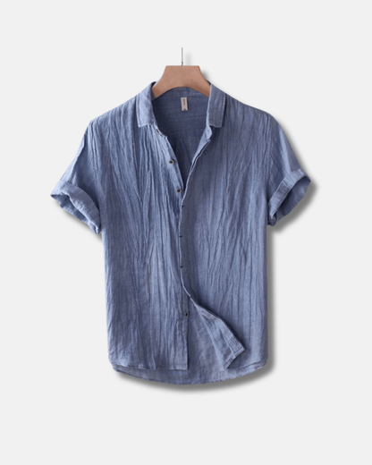 LOREN | Camisa de lino de manga corta