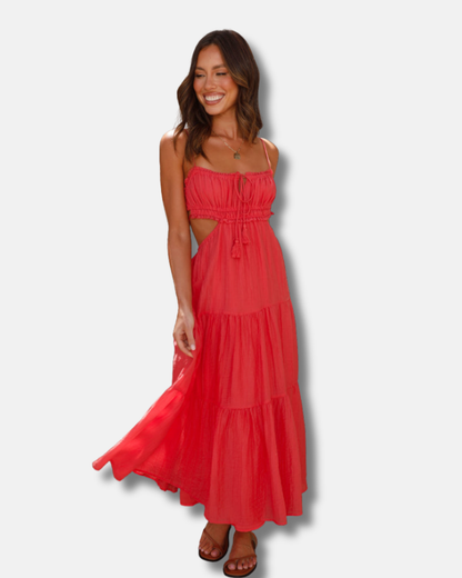 Ada - Vestido midi de tirantes