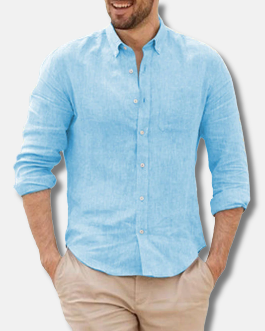Camisa de lino transpirable