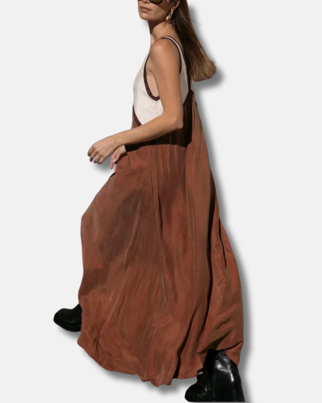 Donna - Vestido largo con cuello en V