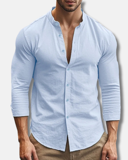 Camisa de lino transpirable