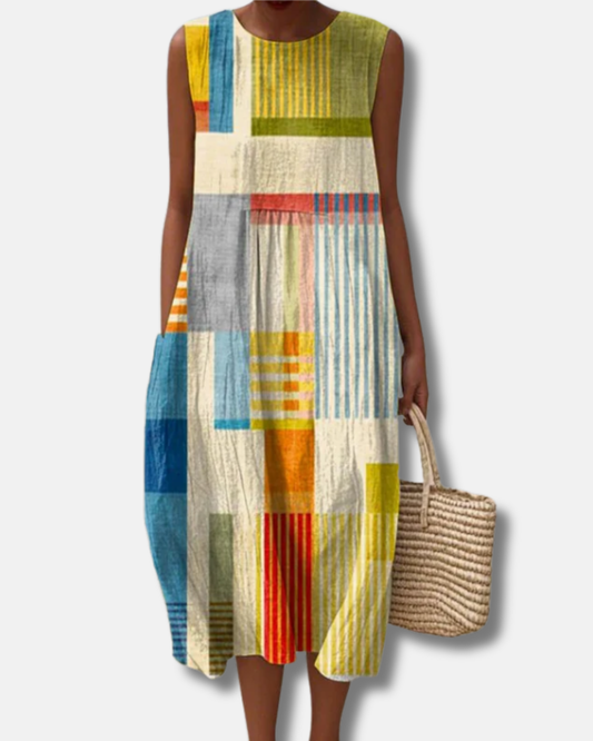 PILAR - VESTIDO MIDI ESTAMPADO