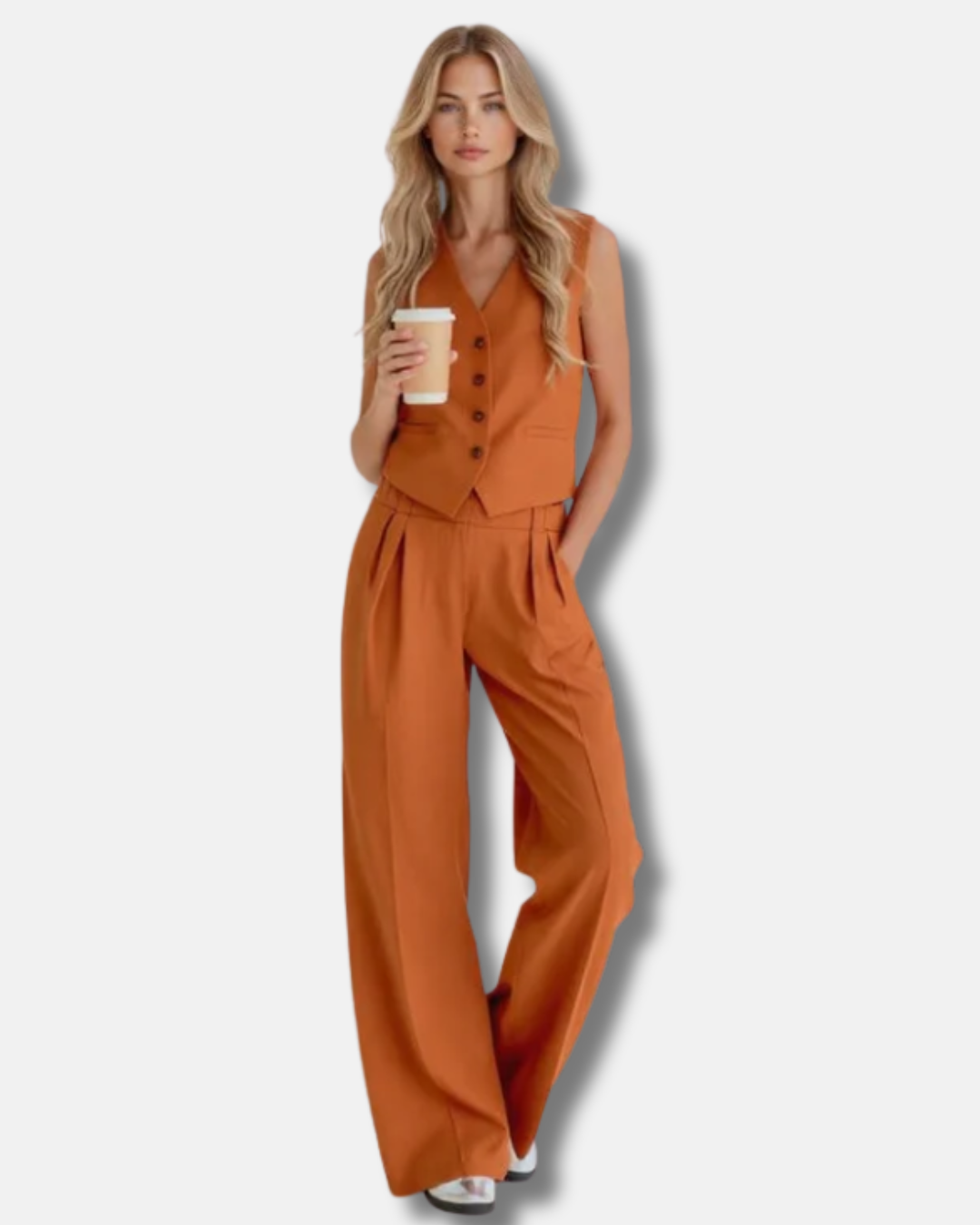 ANITA - CONJUNTO DOS PIEZAS DE LINO