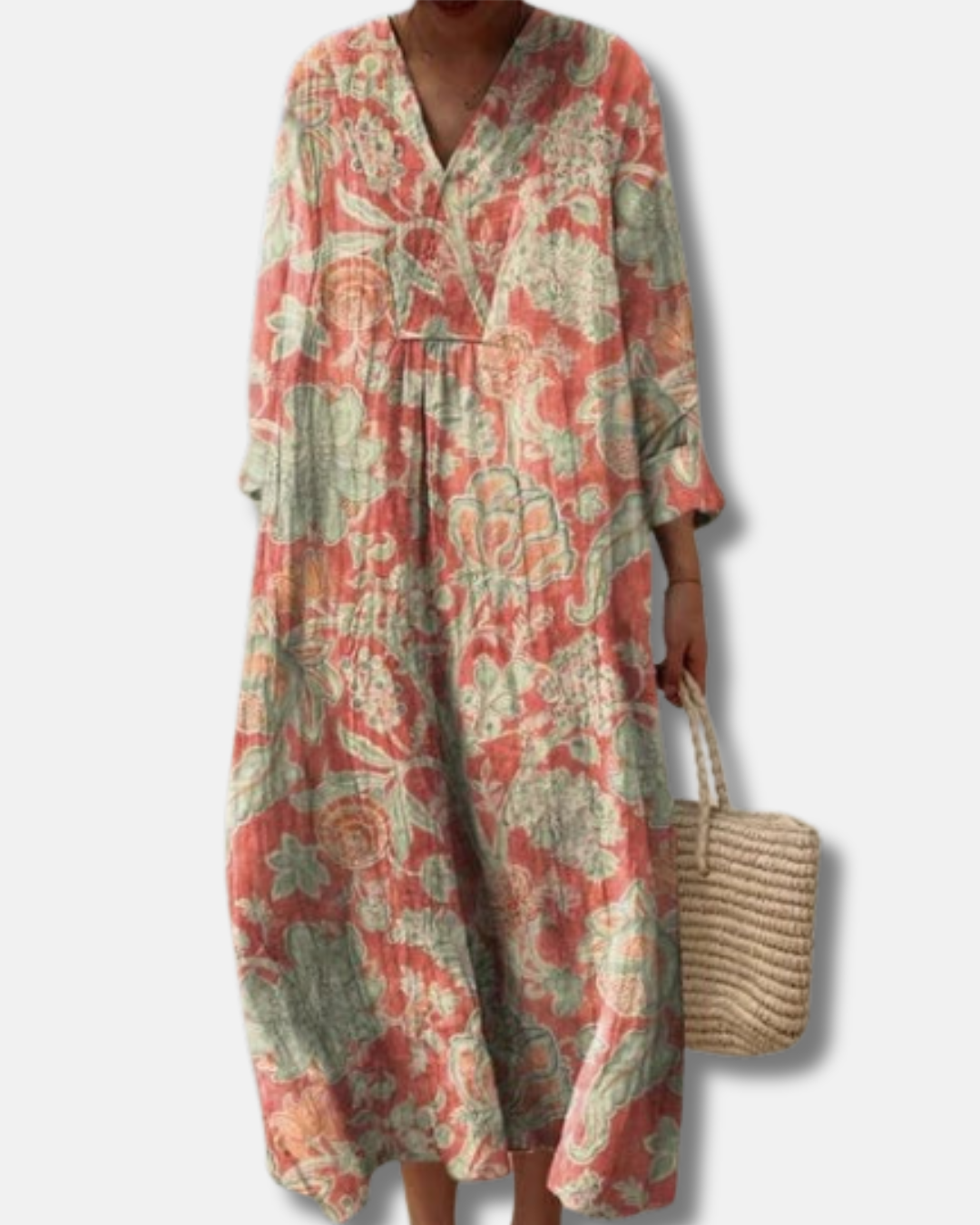 ELIN - VESTIDO MIDI ESTAMPADO