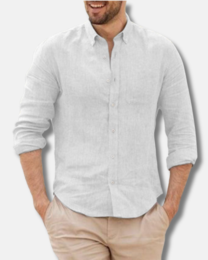 Camisa de lino transpirable