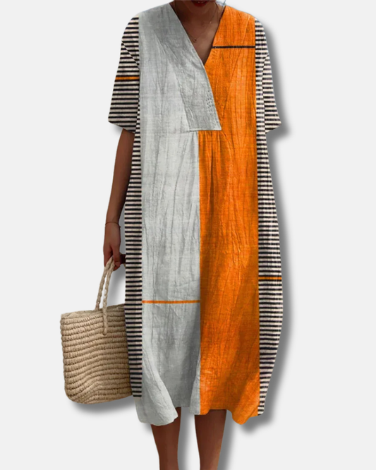 ESTHER - VESTIDO MIDI ESTAMPADO