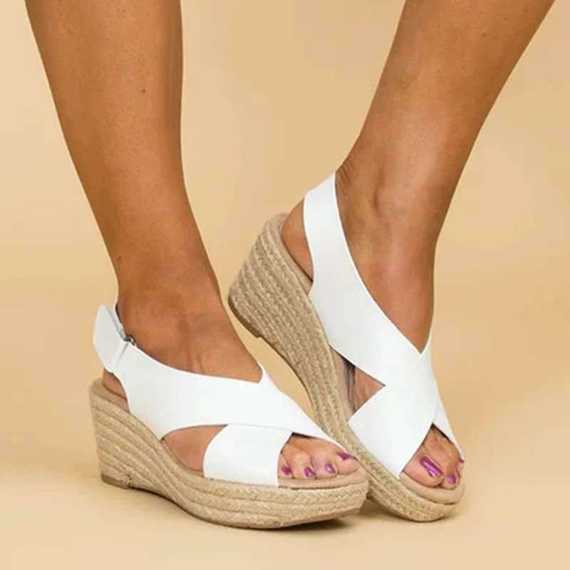 Sandalias De Cuña Nueva Colección