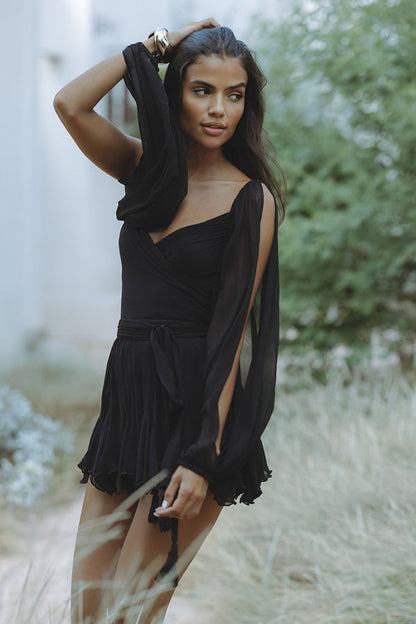 Alma - Minivestido con mangas abullonadas