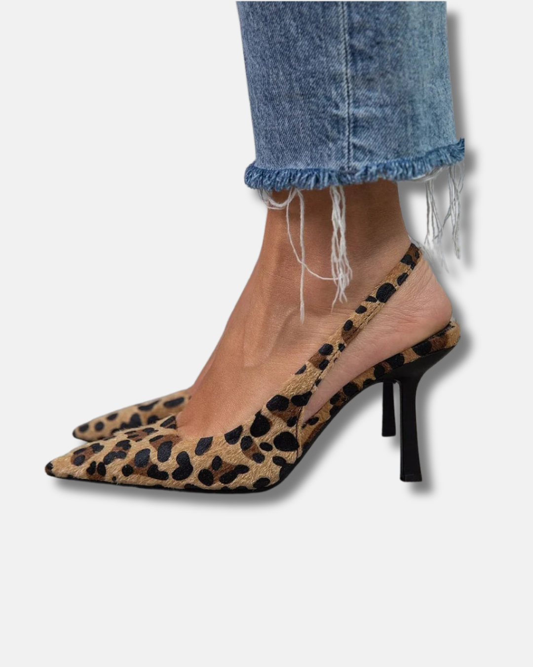 Ambra | Zapatos de tacón con estampado de leopardo
