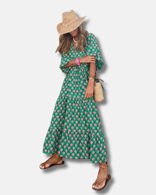 Flora - Vestido largo estampado