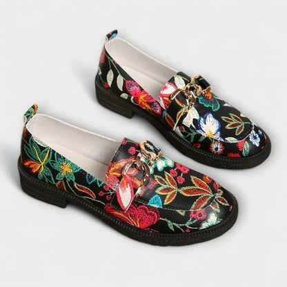 Orla – Mocasines coloridos con estampado de flores
