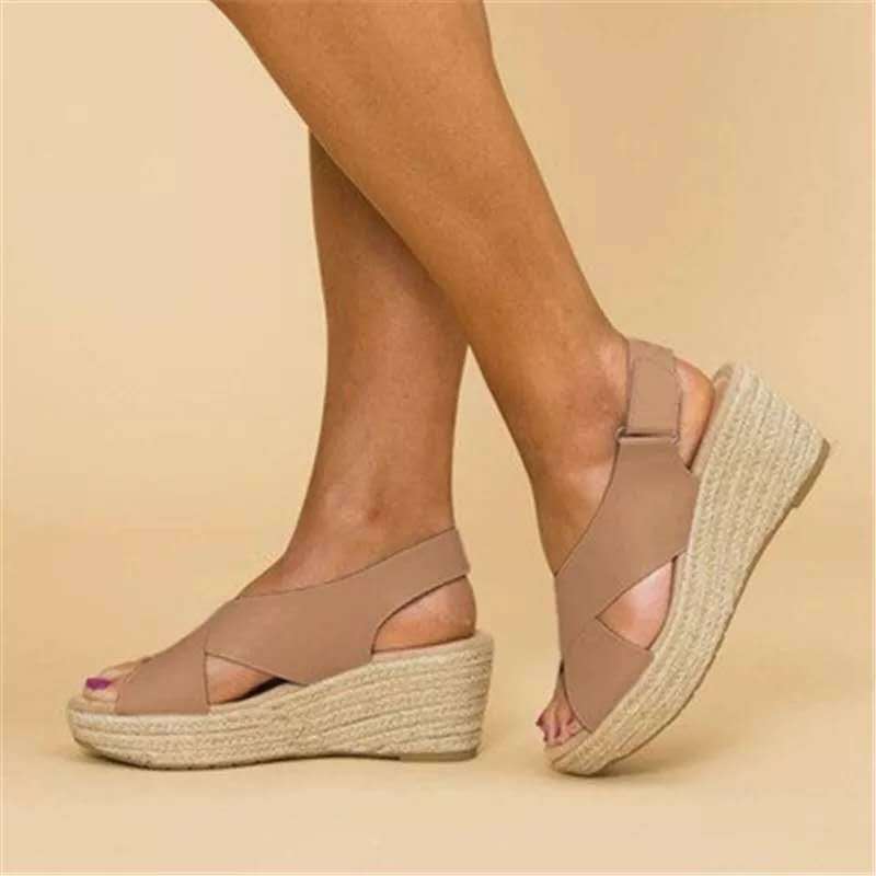 Sandalias De Cuña Nueva Colección